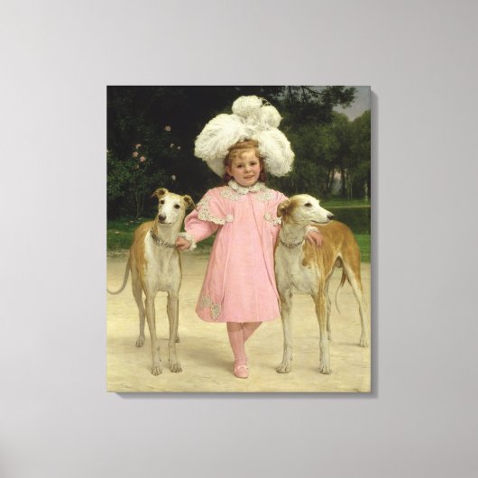 アリス・アントワネット・デ・ラ・マール、5歳 キャンバスプリント (正面)