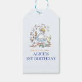 アリス・イン・ワンダーランド誕生日パーティー ギフトタグ (正面)