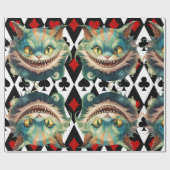 アリス・イン・ワンダーランド・キャット・アンド・カードテーマ ラッピングペーパー (フラット)