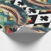 アリス・イン・ワンダーランド・キャット・アンド・カードテーマ ラッピングペーパー (角)