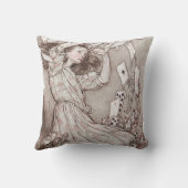 アリス・イン・ワンダーランド・ルイス・キャロル・ラッカム クッション (裏面)