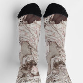 アリス・イン・ワンダーランド・ルイス・キャロル・ラッカム ソックス (上部)