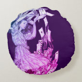 アリス・イン・ワンダーランド・ルイス・キャロル・ラッカム ラウンドクッション (裏面)