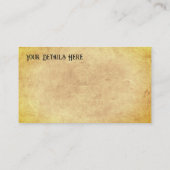 アリス・イン・ワンダーランド・ルイス・キャロル・ラッカム 名刺 (裏面)