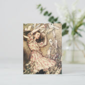 アリス・イン・ワンダーランド・飛んでいるカードはがき ポストカード (スタンド正面)