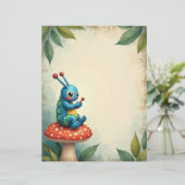 アリス キャタピラー キノコ シーン スクラップブッキング ペーパー (スタンド正面)