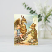 アリス、グリフォンとにせウミガメ ポストカード (スタンド正面)