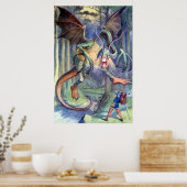 アリス＆ジャバウォッキー フルカラーポスター ポスター (キッチン)