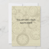 アリス&チェシャ猫:幻想的な不思議の国のファンタジー サンキューカード (裏面)