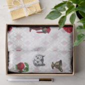 アリス、テニエル、黒と赤のハート女王 薄葉紙 (ギフト)