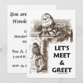 アリス・ハンプティ・ダンプティ・ワンダーランドでミート＆グリート 招待状 (正面/裏面)