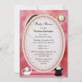 アリス&ピンお洒落ク·フラミンゴのベビーガールシャワー 招待状 (裏面)