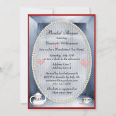 アリス&フラミンゴハートブライダルシャワーティーパーティー 招待状 (裏面)