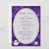 アリス&フラミンゴパープルムーンブライダルシャワー 招待状 (裏面)