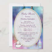 アリス＆フラミンゴ　ハンギングムーン　ベイビーシャワー 招待状 (裏面)