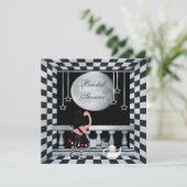 アリス、フラミンゴ & ムーン ブライズシャワー 招待状 (スタンド正面)