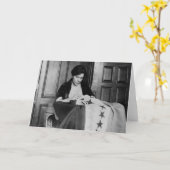 アリス・ポール、裁縫参政権の旗、1910年代 カード (黄色い花)