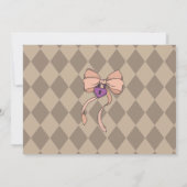 アリス・ワンダーランド・バースデー・フォト招待状 招待状 (裏面)