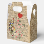 アリス、不機嫌ハッタ&ラビットヴィンテージコラージュ引用文 フェイバーボックス (オープン)