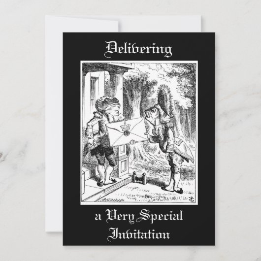 アリス - 公爵夫人のクロケットの招待状を受け取る 招待状 (正面)