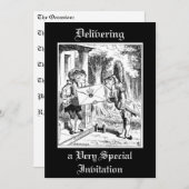 アリス - 公爵夫人のクロケットの招待状を受け取る 招待状 (正面/裏面)