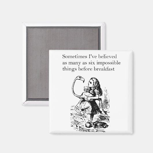 アリス、六つの不可能なこと マグネット (正面/裏面)