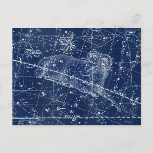 アリス〔占星術の〕十二宮図符号ヴィンテージイラストレーション ポストカード (正面)