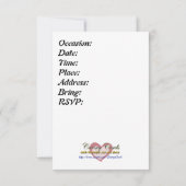 アリス-白いウサギ 招待状 (裏面)