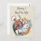 アリス – 白うさぎ1865 ポストカード (正面/裏面)