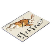 アリス – 白うさぎ – 時間ガラス1865 ノートブック (左側)