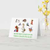 アリス、"私はいかにこの熱狂するな場所に行きつきました頼みますか。 カード (黄色い花)