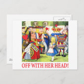 アリス、頭をちょん切れ！ ポストカード (正面/裏面)