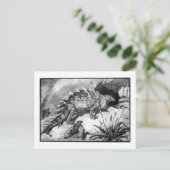 アリス・B・ウッドワード: ステゴサウルス アート ポストカード (スタンド正面)