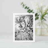 アリス・B・ウッドワード: ディノテリウムの美術葉書 ポストカード (スタンド正面)