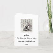 アリス – Notecard カード (裏面)