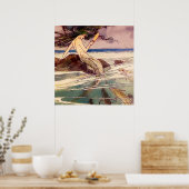 アリスB Woodward『人魚』フェアリー・アート ポスター (キッチン)