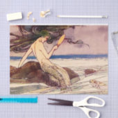 アリスB Woodward『人魚』フェアリー・アート 薄葉紙 (クラフト)