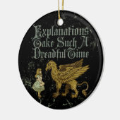 アリスGryphonの説明 セラミックオーナメント (左)