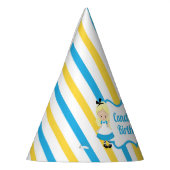 アリスinワンダーランドかわいいカスタムキッズブック誕生日 パーティーハット (左)