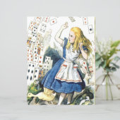 アリスinワンダーランドカジノカードスクラップブック紙 (スタンド正面)