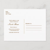 アリスinワンダーランドティーパーティーシャルボードパーティー インビテーションポストカード (裏面)