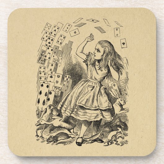 アリスinワンダーランドトランプアート コースター (正面)