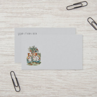 アリスinワンダーランドトランプ庭師 名刺