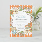 アリスinワンダーランドパーソナライズされたパーティー 招待状 (スタンド正面)