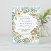 アリスinワンダーランドパーソナライズされたパーティー 招待状 (スタンド正面)