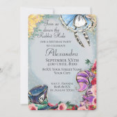 アリスinワンダーランドフェアリーテーマ 招待状 (正面)