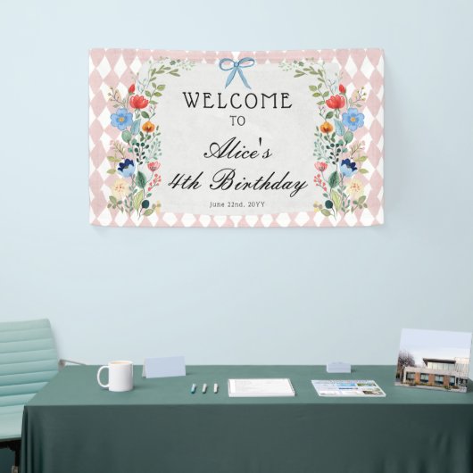 アリスinワンダーランドフローラ誕生会 横断幕 (トレードショー)