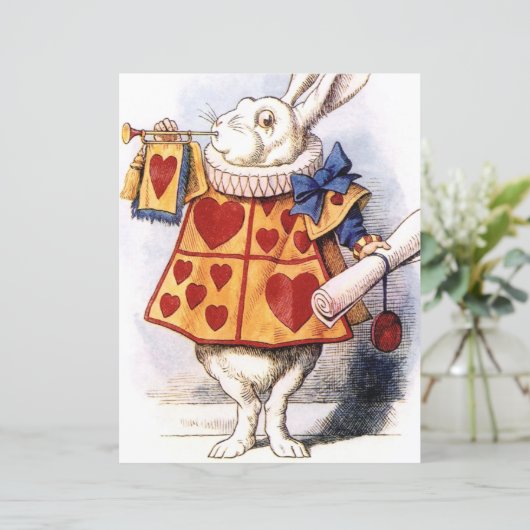 アリスinワンダーランドホワイトラビットスクラップブック紙 (スタンド正面)