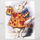 アリスinワンダーランドホワイトラビットスクラップブック紙 (正面)