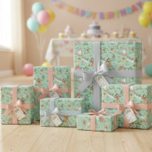 アリスinワンダーランドラッピング紙かわいい子たち